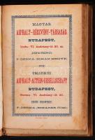 cca 1880-1900 10 db magyar és külföldi képes árjegyzék és katalógus egybekötve, egészvászon kötésben