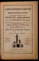 cca 1880-1900 10 db magyar és külföldi képes árjegyzék és katalógus egybekötve, egészvászon kötésben