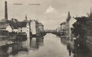Kolozsvár, Szamos-part, Gombos Ferenc kiadása / riverside