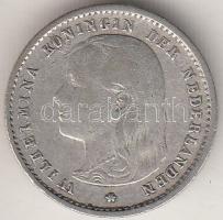 Hollandia 1895. 10C Ag T:2- Netherlands 1895. 10 Cents Ag C:VF