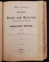 Vasút témájú könyvek egybekötve / Books about railways bound together: W. Hostmann: Bau und Betrieb ...