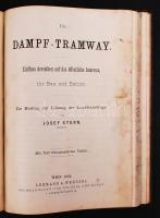 Vasút témájú könyvek egybekötve / Books about railways bound together: W. Hostmann: Bau und Betrieb ...