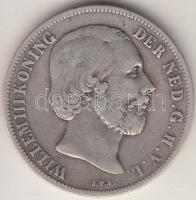 Hollandia 1863. 1G Ag "III. Vilmos" T:3 Netherlands 1863. 1 Gulden Ag "William III" C:F