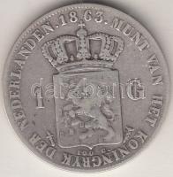 Hollandia 1863. 1G Ag "III. Vilmos" T:3
Netherlands 1863. 1 Gulden Ag "William III&qu...