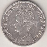 Hollandia 1914. 1G Ag "I. Vilma" T:2-
Netherlands 1914. 1 Gulden Ag "Wilhelmina I&quo...
