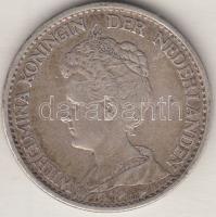 Hollandia 1915. 1G Ag "I. Vilma" T:2-
Netherlands 1915. 1 Gulden Ag "Wilhelmina I&quo...