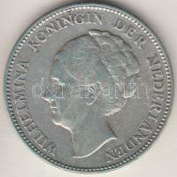Hollandia 1923. 1G Ag "I. Vilma" T:2- Netherlands 1923. 1 Gulden Ag "Wilhelmina I" C:VF