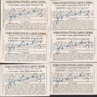 6 db Liebig litho kártya sorozat /
6 Liebig litho cards