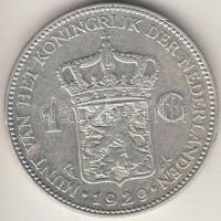 Hollandia 1929. 1G Ag "I. Vilma" T:2,2- Netherlands 1929. 1 Gulden Ag "Wilhelmina I" C:aXF