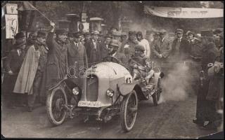 cca 1930 Autóverseny Budapesten fotó / cca 1930 Budapest, Car-race photo 24x15 cm