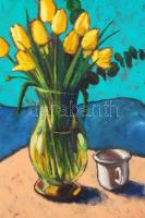 Fuchs Tamás (1962-):I try to understand. Olaj, vászon, jelzett (Bruno), 50×40 cm