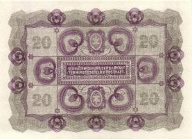 Ausztria 1922. 20K (6x) sorszámkövető T:I,I-
Austria 1922. 20 Kronen (6x) sequential serials C:UNC,A...