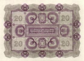 Ausztria 1922. 20K (6x) sorszámkövető T:I,I-
Austria 1922. 20 Kronen (6x) sequential serials C:UNC,A...