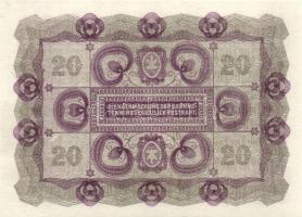 Ausztria 1922. 20K (6x) sorszámkövető T:I,I-
Austria 1922. 20 Kronen (6x) sequential serials C:UNC,A...