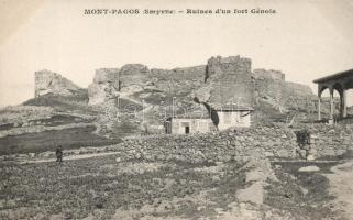 Smyrna, Mont Pagos, ruins of fort Génois
