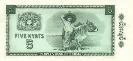 Burma 1965. 5K sorszámkövető T:I (tűlyukak)
Burma 1965. 5 Kyats sequential serials C:UNC (needle hol...