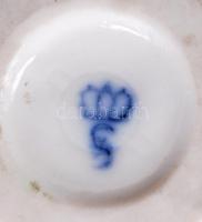 Sitzendorf férfi kürttel, kézzel festett, jelzett, hibátlan, m:10 cm/ Sitzendorf, handpainted porcel...