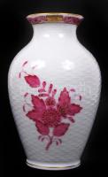 Herendi Apponyi mintás kis váza, kézzel festett, jelzett, hibátlan, m:14 cm /Herend porcelain vase, perfect condition