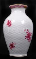 Herendi Apponyi mintás kis váza, kézzel festett, jelzett, hibátlan, m:14 cm /Herend porcelain vase, ...