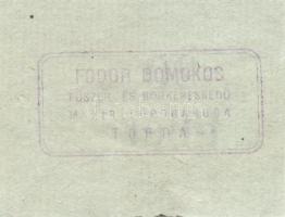 Torda 1915. 20f + 50f "Fodor Domokos fűszer- és borkereskedés" T:II