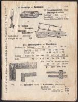 cca 1930-1940 Szerszám és díszítőelem katalógus borító nélkül, 62p.