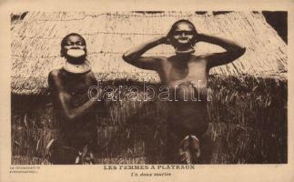 African folklore, women wearing lip plate (EK)