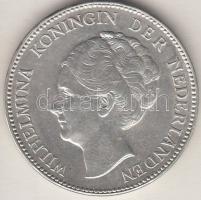 Hollandia 1940. 1G Ag "I. Vilma" T:2 Netherlands 1940. 1 Gulden Ag "Wilhelmina I" C:XF