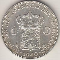 Hollandia 1940. 1G Ag "I. Vilma" T:2
Netherlands 1940. 1 Gulden Ag "Wilhelmina I"...