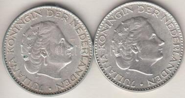 Hollandia 1963-1964. 1G Ag "I. Julianna" (2x) T:2,2-
Netherlands 1963-1964. 1 Gulden Ag &q...