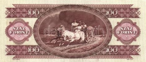 1993. 100Ft nyomdai festékfoltokkal (4x) T:I,I-
Adamo F38