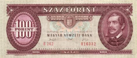 1993. 100Ft nyomdai festékfoltokkal (4x) T:I,I-
Adamo F38