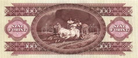 1993. 100Ft nyomdai festékfoltokkal (4x) T:I,I-
Adamo F38