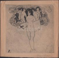 3 db Ex libris, jelzett