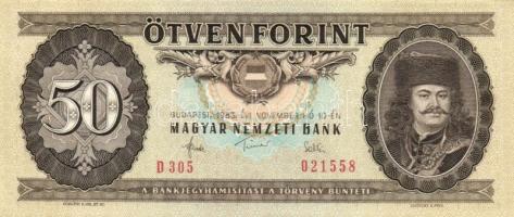 1983. 50Ft + 1989. 50Ft (2x) sorszámkövető T:I
Adamo F23,25