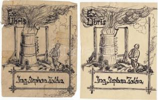 3 db Ex libris pauszpapíron