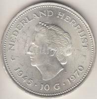 Hollandia 1970. 10G Ag "I. Julianna" T:2- Netherlands 1970. 10 Gulden Ag "Juliana" C:VF