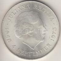 Hollandia 1973. 10G Ag "I. Julianna" T:2- Netherlands 1973. 10 Gulden Ag "Juliana" C:VF