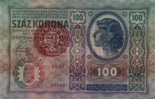 1915. 10K + 1912. 100K (2x) + 1902. 1000K mindegyik "Tolna Vármegye Bonyhád Község" felülb...