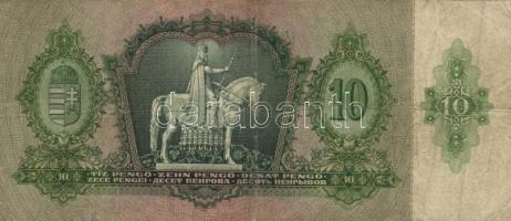 1930-43. 10P ,20P, 50P, 100P mindegyik hamis nyilaskereszt felülbélyegzéssel T:III,III-