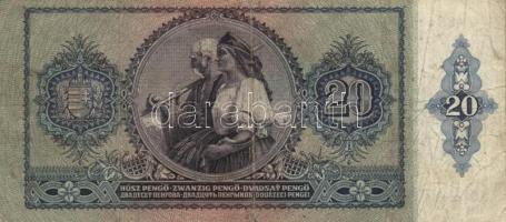 1930-43. 10P ,20P, 50P, 100P mindegyik hamis nyilaskereszt felülbélyegzéssel T:III,III-