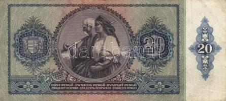 1930-41. 10P, 20P, 50P, 100P mindegyik hamis nyilaskeresztes/"érvényesítve" felülbélyegzés...