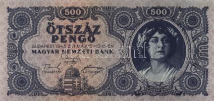 1945. 500P (2x), egyiken orosz "P" betű helyett magyar "N" betű T:I
Adamo P19,P1...