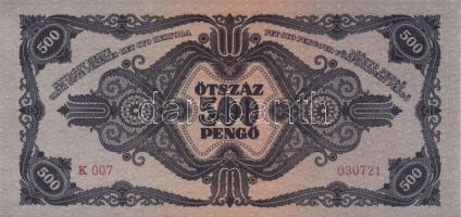 1945. 500P (2x), egyiken orosz "P" betű helyett magyar "N" betű T:I
Adamo P19,P1...