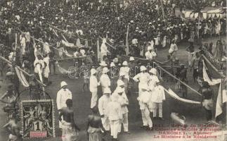 Abomey travelling of the Colonial Secretary,  minister in the residence, folklore