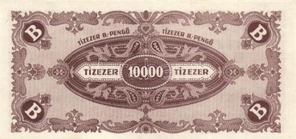 1945. 10.000P, egyik "MNB" bélyeggel + 1946. 10.000MP + 1946. 10.000BP T:I