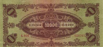 1945. 10.000P, egyik "MNB" bélyeggel + 1946. 10.000MP + 1946. 10.000BP T:I