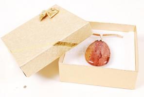 Jáspis függő kapcsos textil függesztővel /
jasper pendant