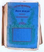 1929 A Pesti Hírlap képes mellékletei. Teljes évfolyam hozzávaló szakadozott gyűjtőborítékkal. Közepes állapotban