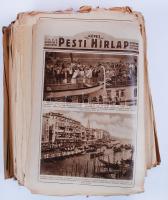 1929 A Pesti Hírlap képes mellékletei. Teljes évfolyam hozzávaló szakadozott gyűjtőborítékkal. Közep...