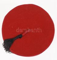 Török kalap (fez), filc, d:18 cm